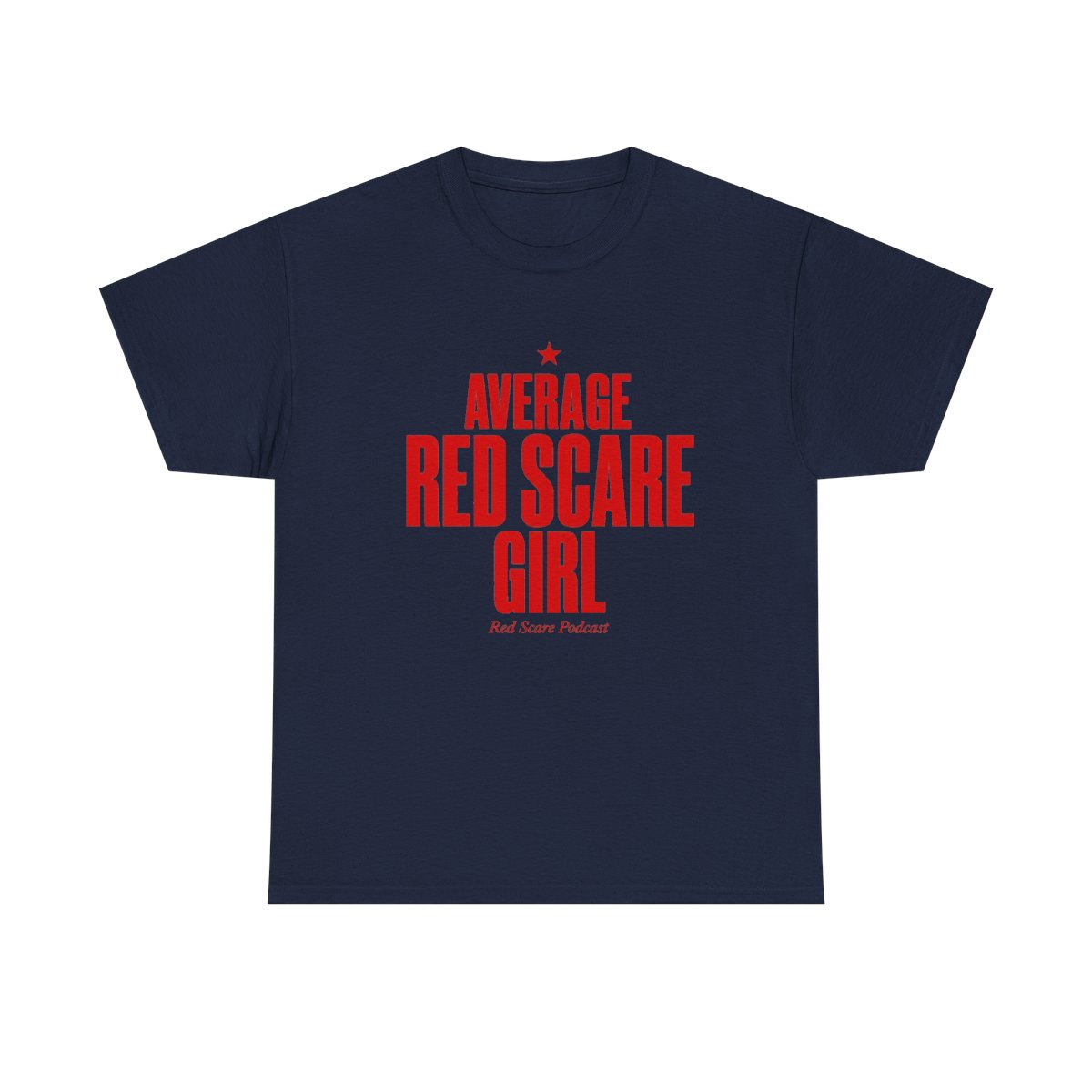 Red Scare "Average Red Scare Girl" Unisex Tee - alternate angle 2, merchandise