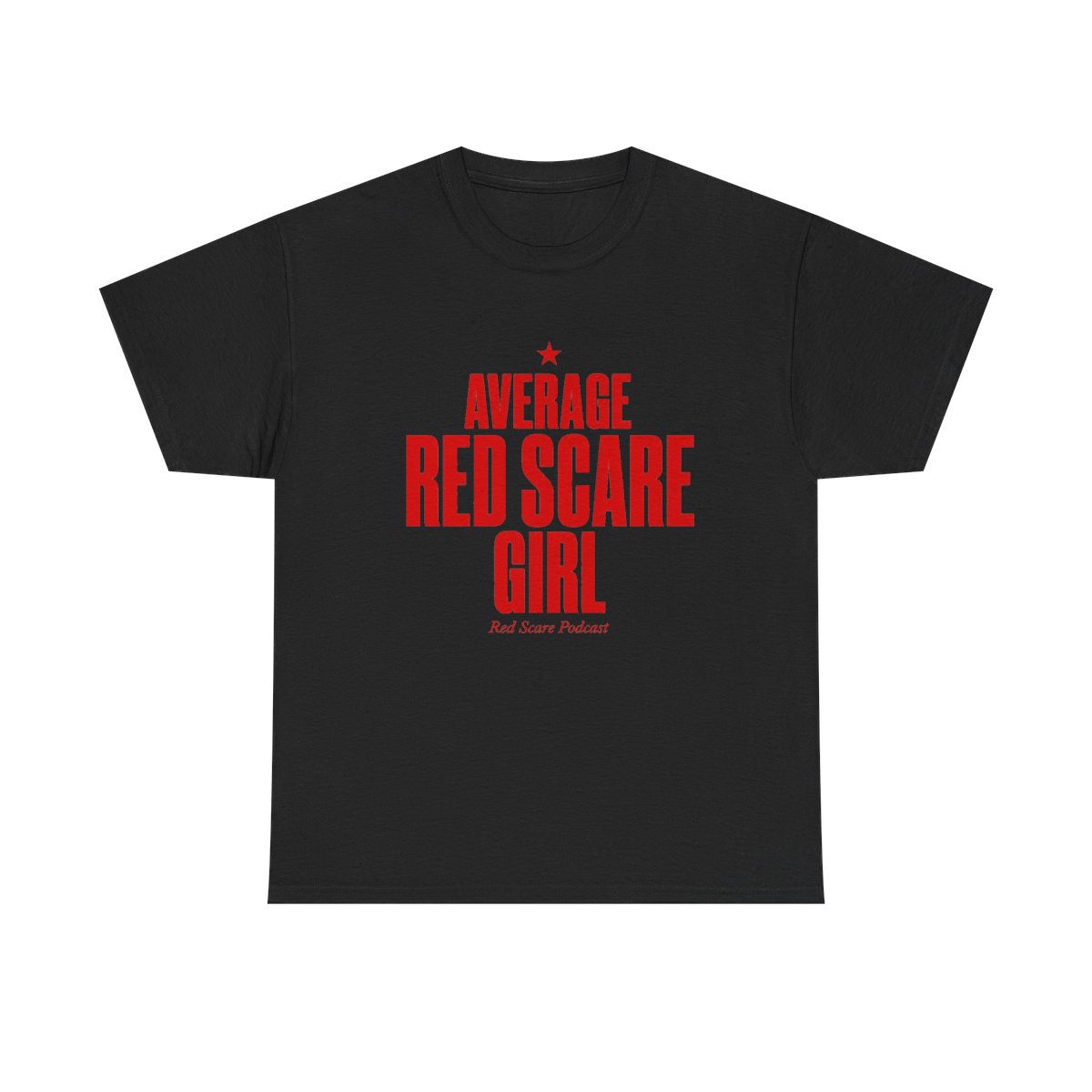 Red Scare "Average Red Scare Girl" Unisex Tee - alternate angle 3, merchandise
