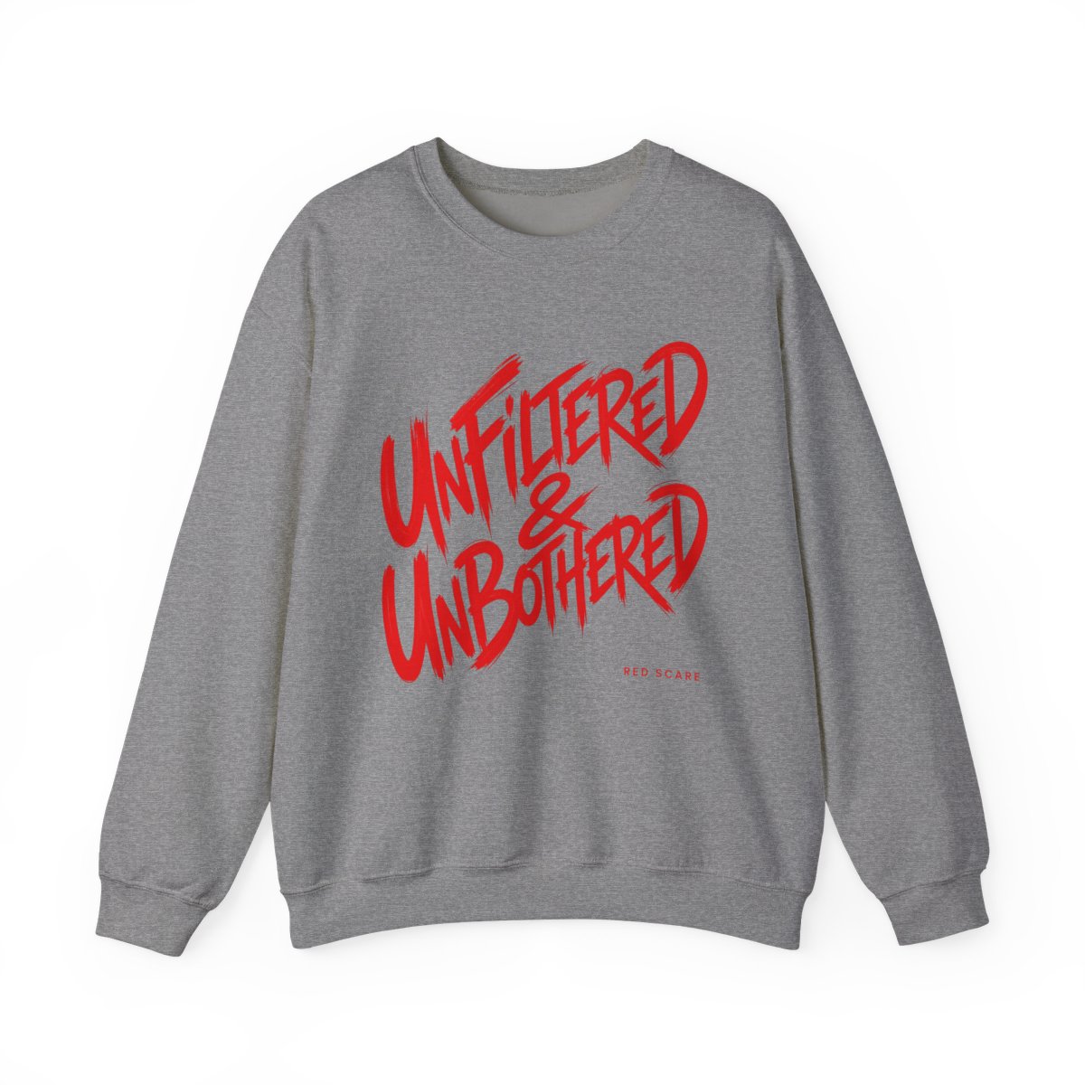 Red Scare "Unfiltered & Unbothered" Crewneck - alternate angle 3, merchandise