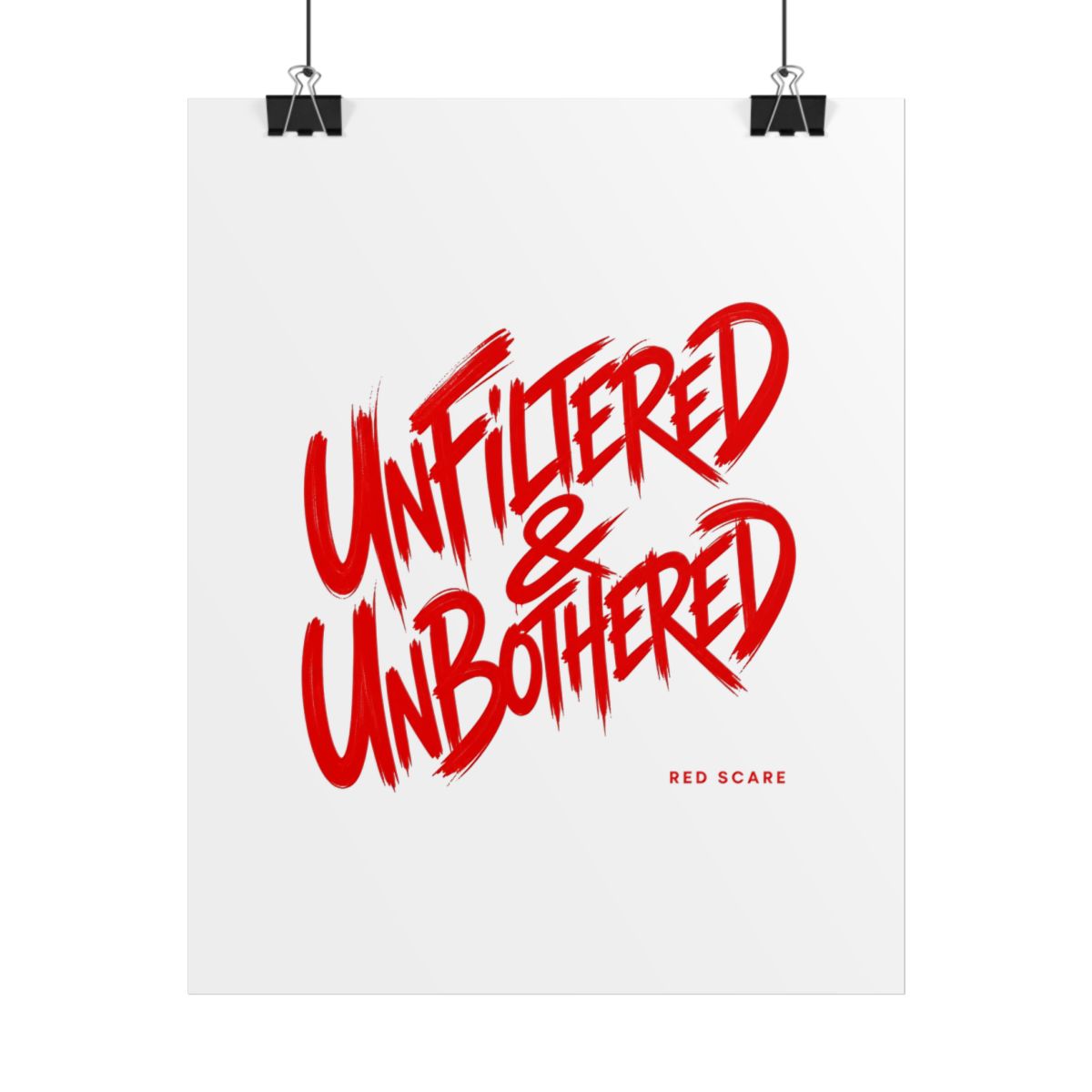 Red Scare "Unfiltered & Unbothered" Poster