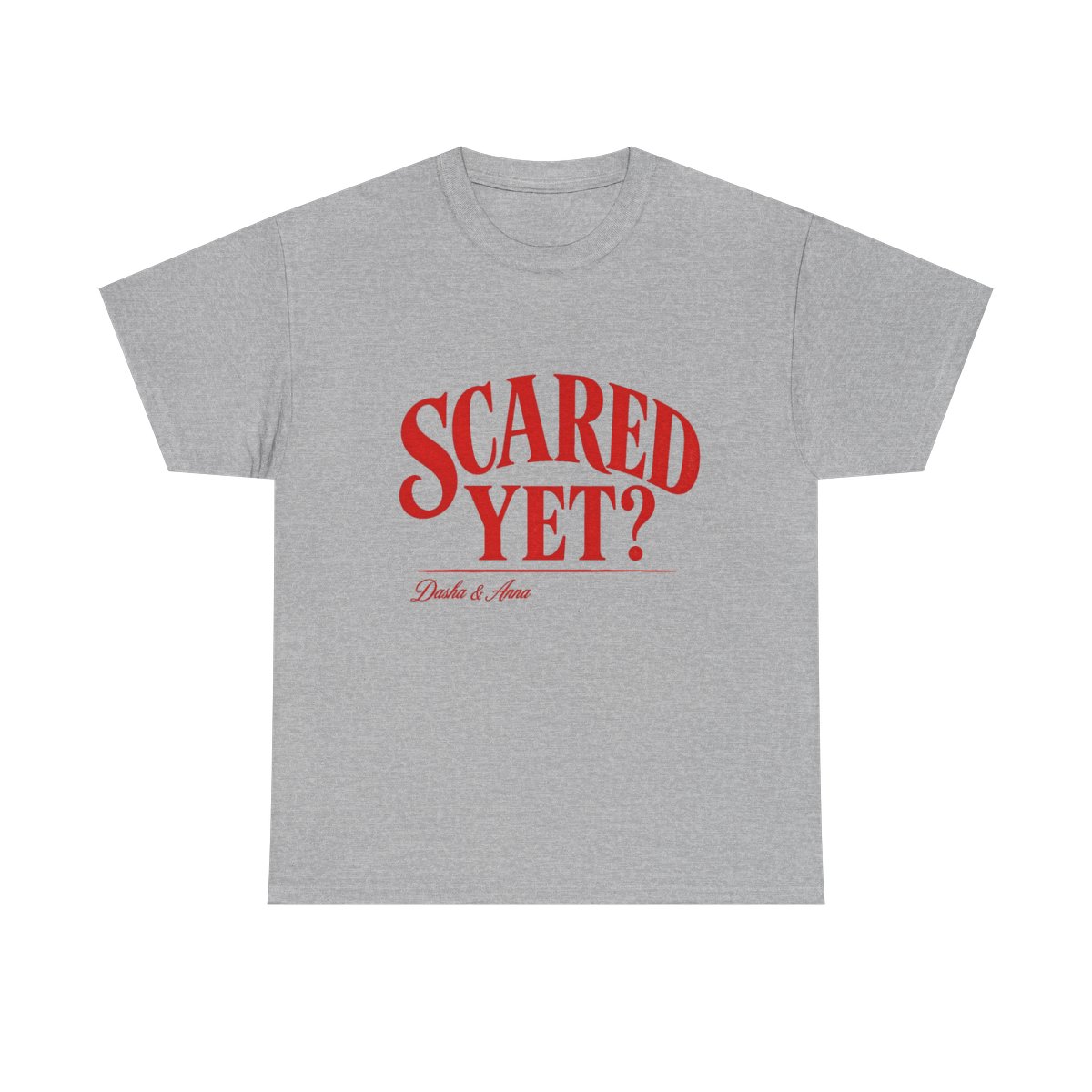 Red Scare "Scared Yet?" Unisex Tee - alternate angle 3, merchandise
