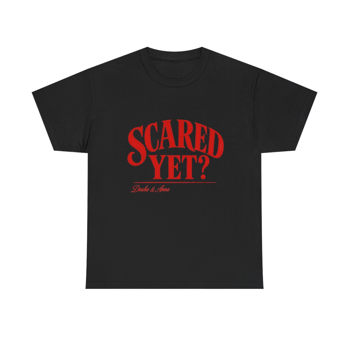 Red Scare "Scared Yet?" Unisex Tee - alternate angle 2, merchandise