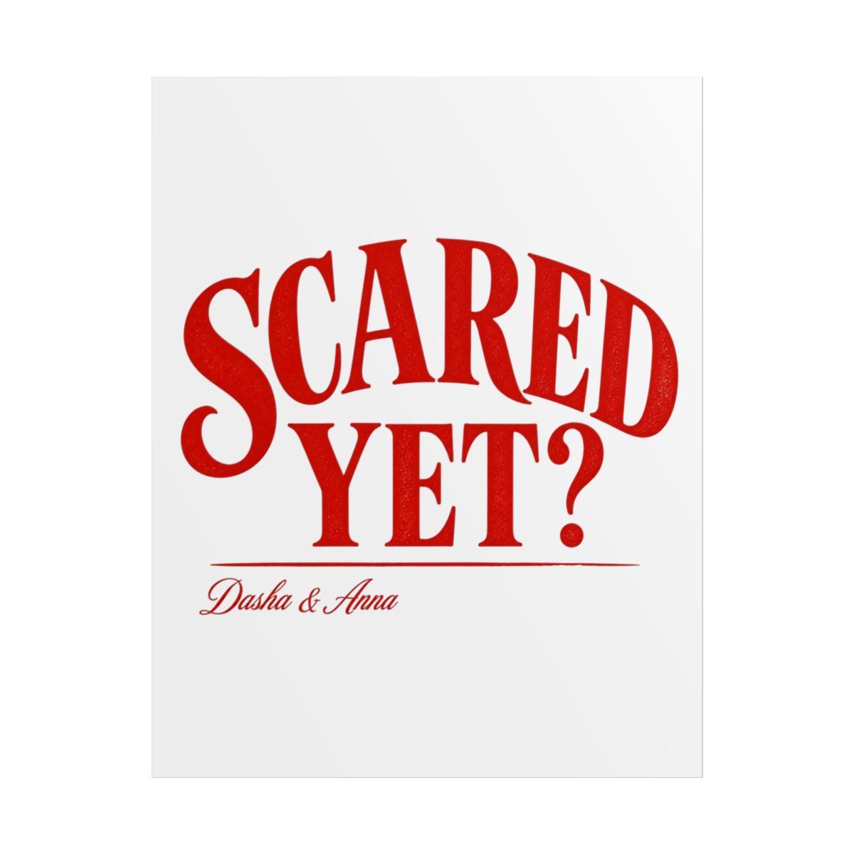 Red Scare "Scared Yet?" Poster - alternate angle 1, merchandise