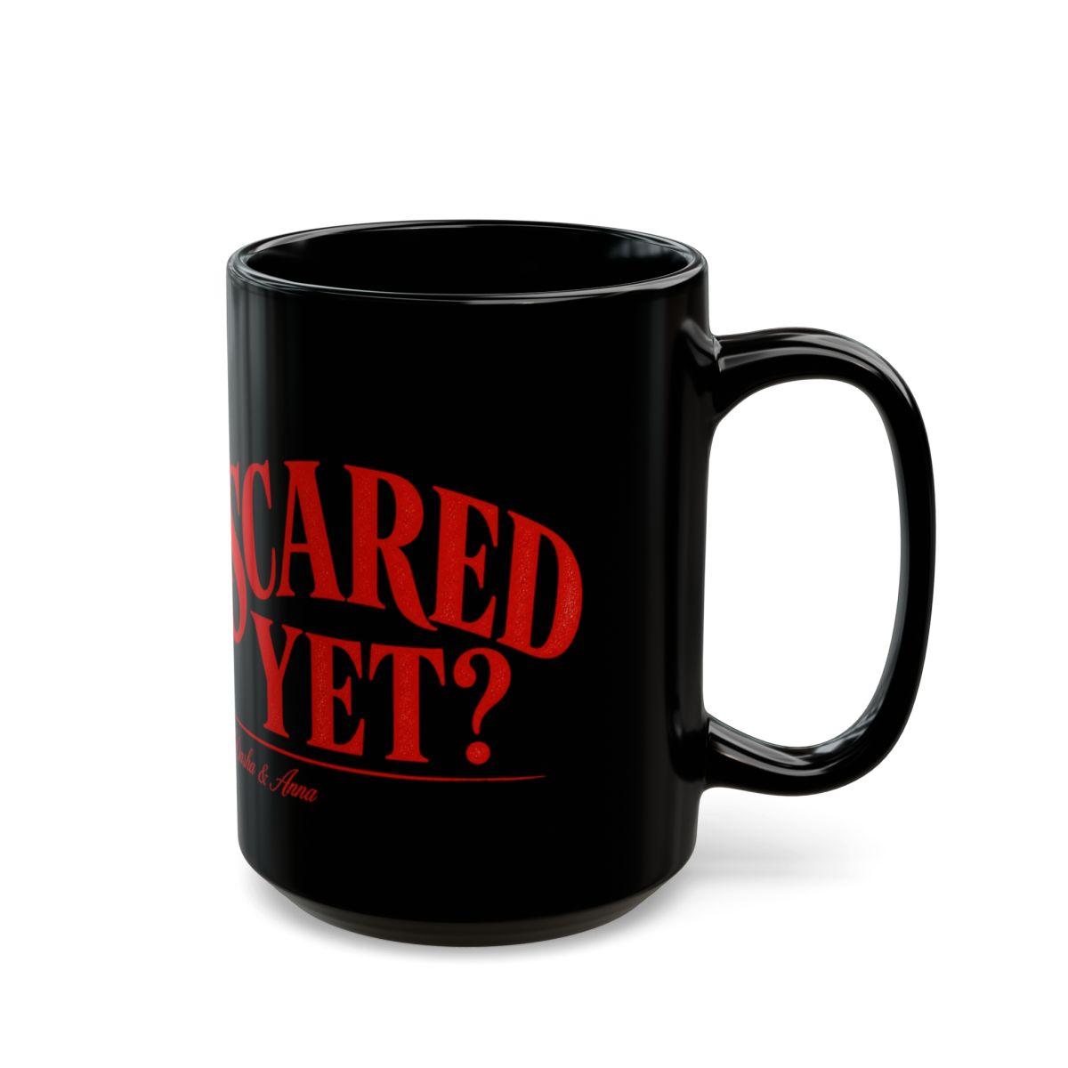 Red Scare "Scared Yet?" Black Mug - alternate angle 5, merchandise