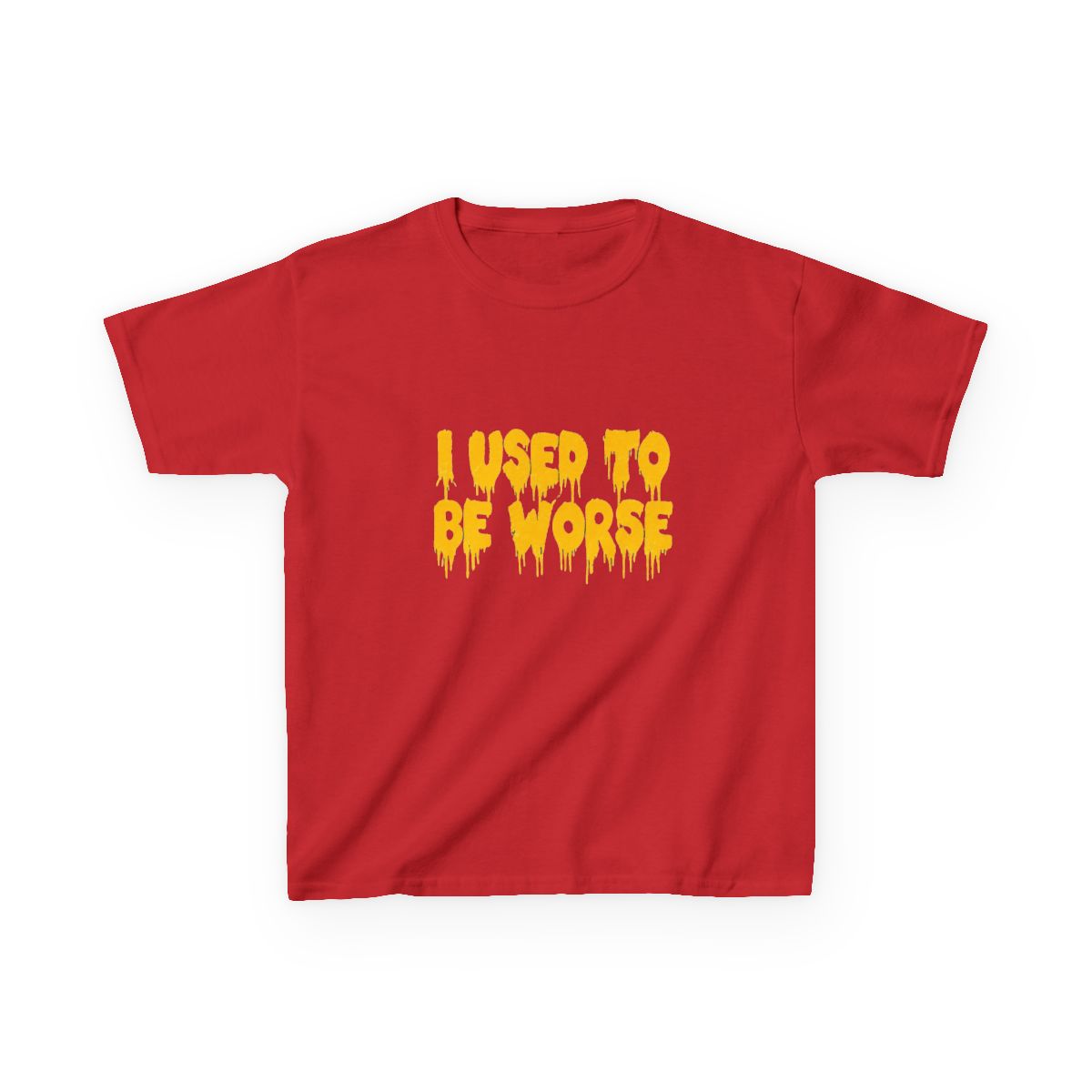 I Used To Be Worse - Aesthetic, Meme Kids T-Shirt | Red Scare - alternate angle 2, merchandise